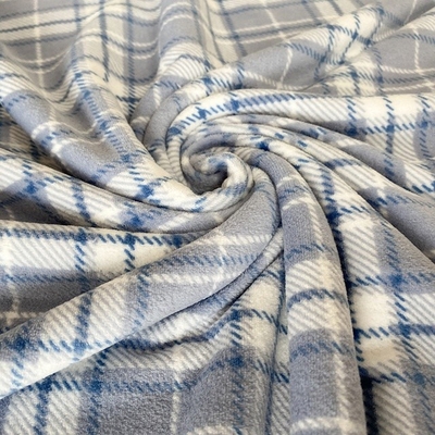 古典的な格子縞が靴のための極度の柔らかい生地を印刷したポリエステルはPillowslipに着せる