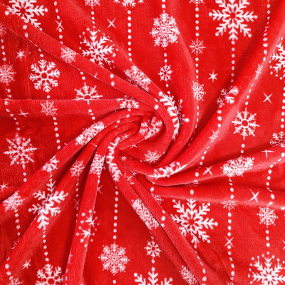 クリスマスの使用のための極度の柔らかい印刷されたフランネルの珊瑚の生地240GSM 100%のポリエステル
