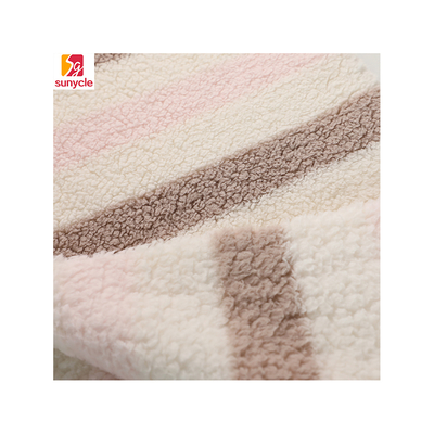 ソファーのためのPlush羊毛のベルベティーンの生地220gsmを編みなさい