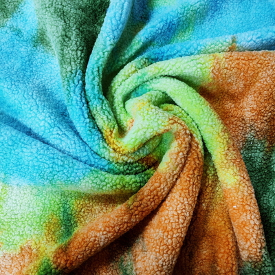 400のGSMは家の織物のためののどのSherpaの生地を印刷した