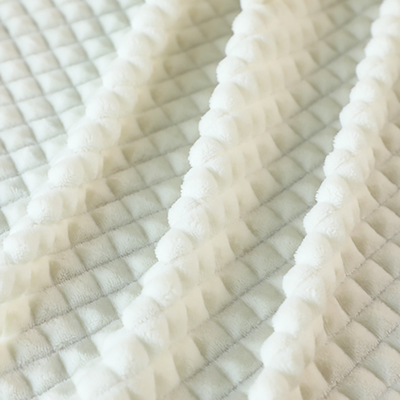 ジャカードはPillowslipsのソファー カバーのためのフランネルの羊毛の生地の単一の側面の無地をせん断した