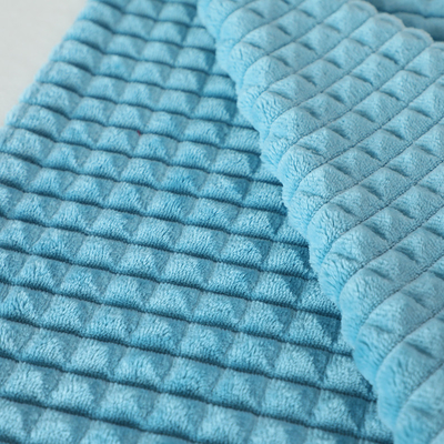 ジャカードはPillowslipsのソファー カバーのためのフランネルの羊毛の生地の単一の側面の無地をせん断した
