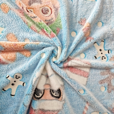 100%のポリエステル フランネルの羊毛の生地
