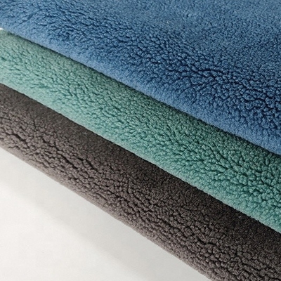 Pillowslip袋のための無地ポリエステルSherpaの羊毛の生地490gsm