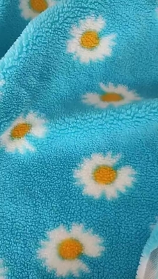 ヒマワリ370gsmはPillowslipのソファー カバー袋のためのSherpaの羊毛を印刷した