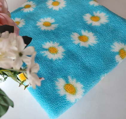 ヒマワリ370gsmはPillowslipのソファー カバー袋のためのSherpaの羊毛を印刷した