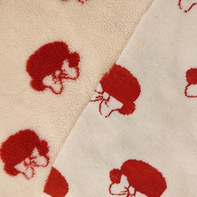100%のポリエステルSherpaの生地のヤーンによって染められるジャカード650gsm 288F