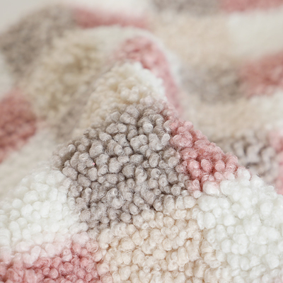 格子縞によって印刷されるSherpaは家具製造販売業のHometextileのハンドバッグのための生地300gsmを羊を刈る