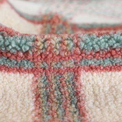 188F Pillowslipの家の織物のプルオーバーのための単一の側面のブラウンSherpaの生地100%のポリエステル