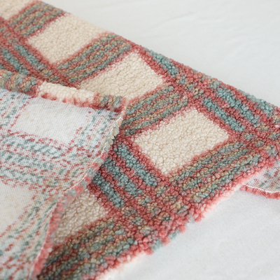 188F Pillowslipの家の織物のプルオーバーのための単一の側面のブラウンSherpaの生地100%のポリエステル