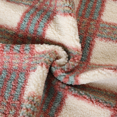 188F Pillowslipの家の織物のプルオーバーのための単一の側面のブラウンSherpaの生地100%のポリエステル