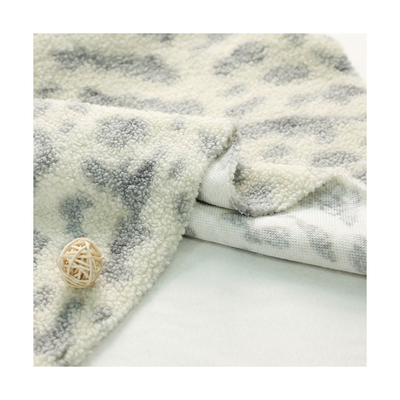 100%のポリエステルによって印刷されるSherpaは袋の椅子Pajamsのための生地150D 288F 300gsmを羊を刈る
