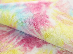 タイによって虹の衣服の柔らかいSherpaの染められる生地240gsm 150D