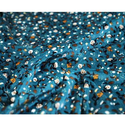 漫画の花の韓国のビロードの生地150gsm 75D 72F