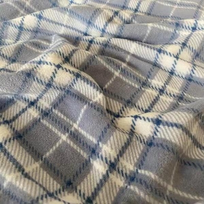 古典的な格子縞が靴のための極度の柔らかい生地を印刷したポリエステルはPillowslipに着せる