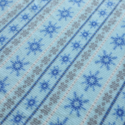 雪片パターン マイクロ羊毛の生地1の側面によって印刷されるジャカード
