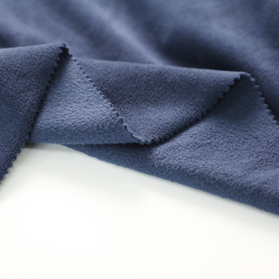 暖かい衣服のための固体によってブラシをかけられる北極のマイクロ羊毛の生地は服を着る