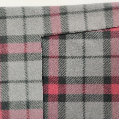 格子縞は手袋が服を着せるスカーフのために北極マイクロ羊毛の生地の古典を印刷した